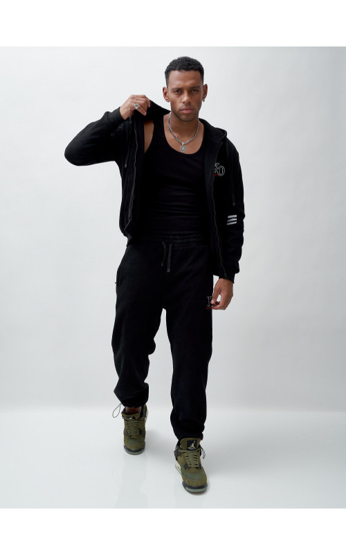 Утеплённый мужской спортивный костюм с начёсом.