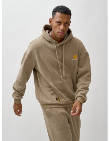 Мужской утеплённый спортивный костюм с начёсом для осени