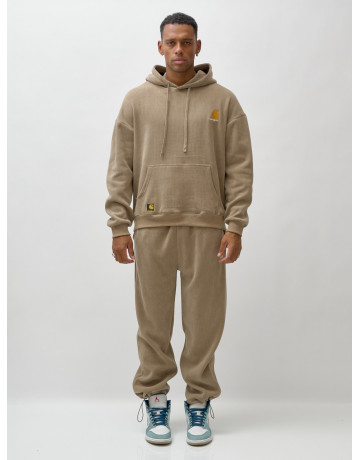 Мужской утеплённый спортивный костюм с начёсом для осени