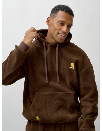 Мужской утеплённый спортивный костюм с начёсом для осени.