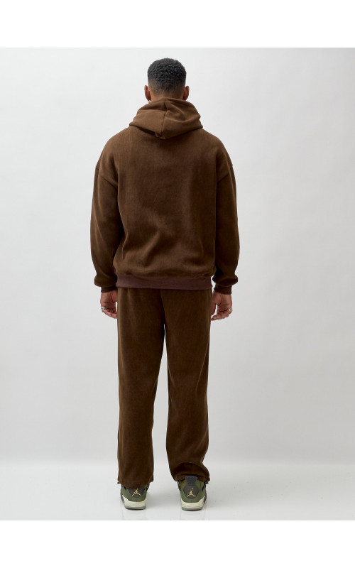 Мужской утеплённый спортивный костюм с начёсом для осени.