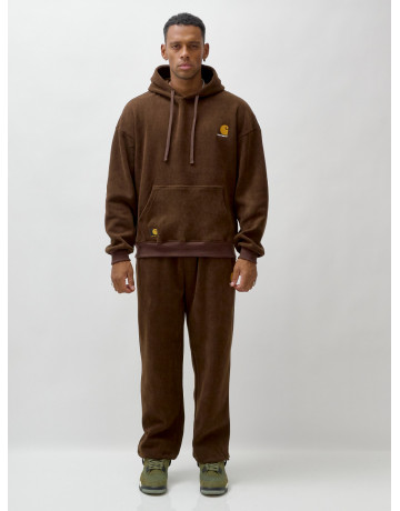 Мужской утеплённый спортивный костюм с начёсом для осени.