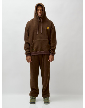 Мужской утеплённый спортивный костюм с начёсом для осени.