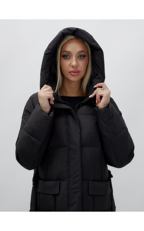 Длинный зимний пуховик для женщин