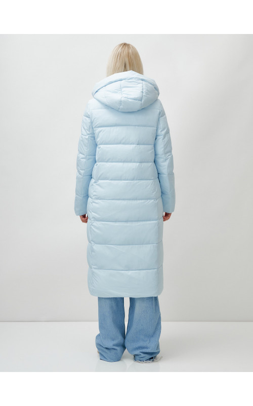 Женский зимний пуховик с капюшоном