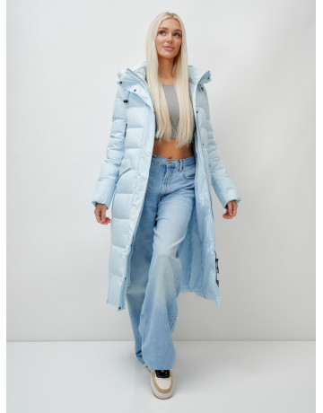 Женский зимний пуховик с капюшоном