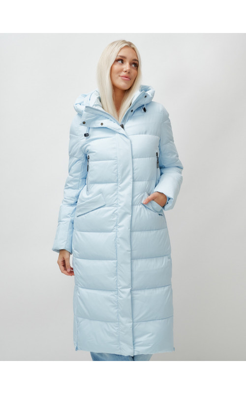 Женский зимний пуховик с капюшоном