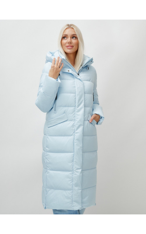 Женский зимний пуховик с капюшоном