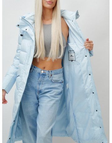 Женский зимний пуховик с капюшоном