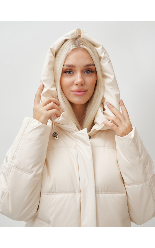 Длинный зимний пуховик для женщин