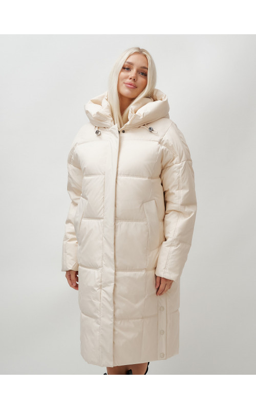 Длинный зимний пуховик для женщин
