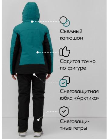 Женский зимний горнолыжный костюм для комфортных зимних приключений.