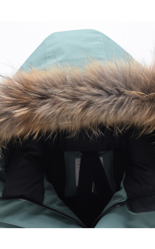 Мужская зимняя парка с мехом енота для холодной погоды