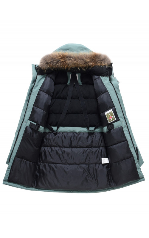 Мужская зимняя парка с мехом енота для холодной погоды