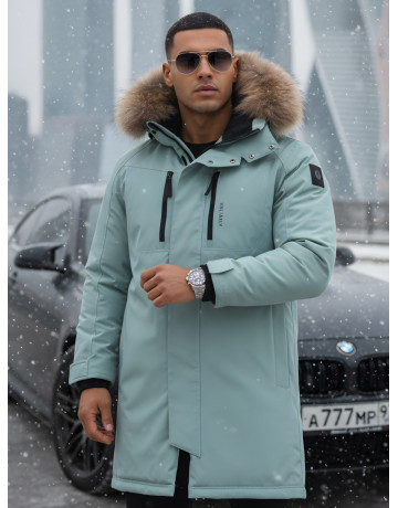 Мужская зимняя парка с мехом енота для холодной погоды
