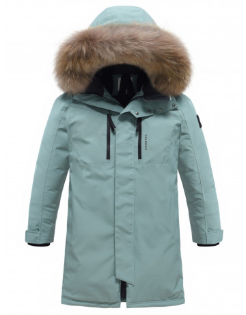Мужская зимняя парка с мехом енота для холодной погоды