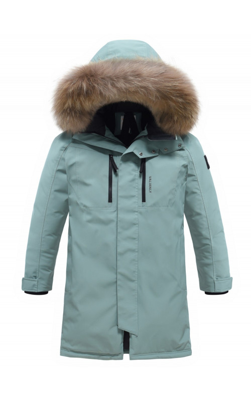 Мужская зимняя парка с мехом енота для холодной погоды