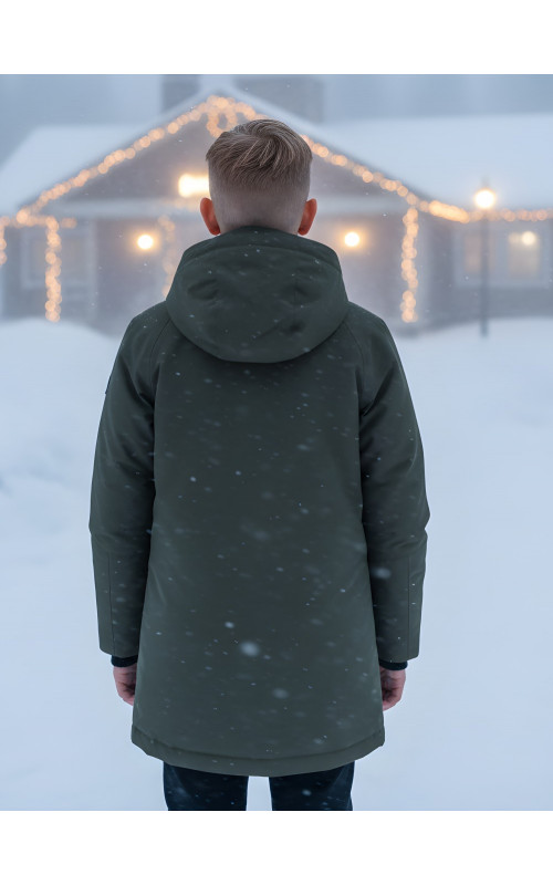 Зимняя парка для мальчика-подростка.