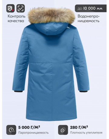 Зимняя парка с мехом енота для мальчика-подростка