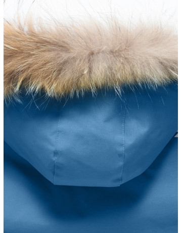 Зимняя парка с мехом енота для мальчика-подростка