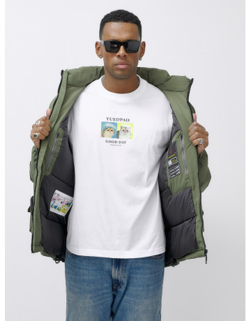 Мужская зимняя куртка большого размера с регулируемым капюшоном