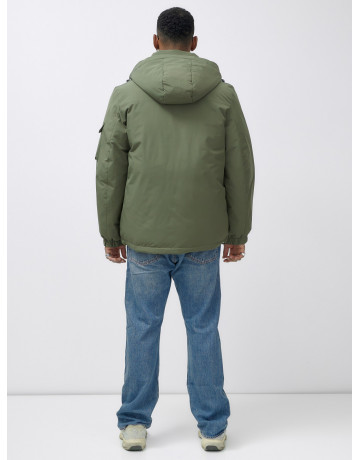 Мужская зимняя куртка большого размера с регулируемым капюшоном