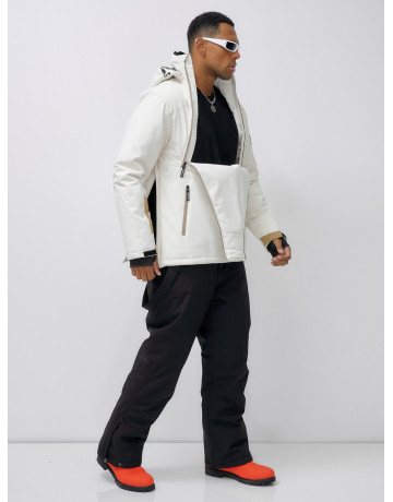 Мужской горнолыжный костюм: куртка-анорак и полукомбинезон