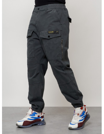 Мужские брюки карго зауженного кроя.
