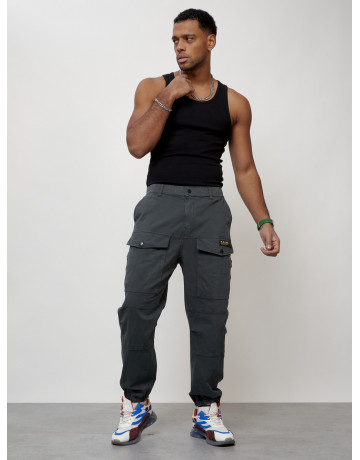 Мужские брюки карго зауженного кроя.