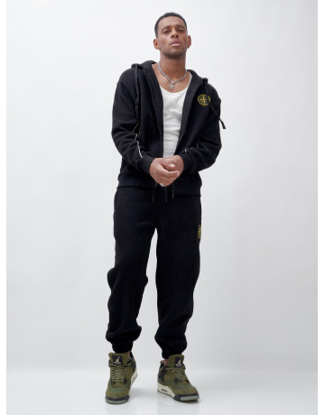 Утеплённый демисезонный костюм для мужчин свободного кроя.