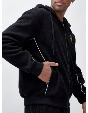 Утеплённый демисезонный костюм для мужчин свободного кроя.