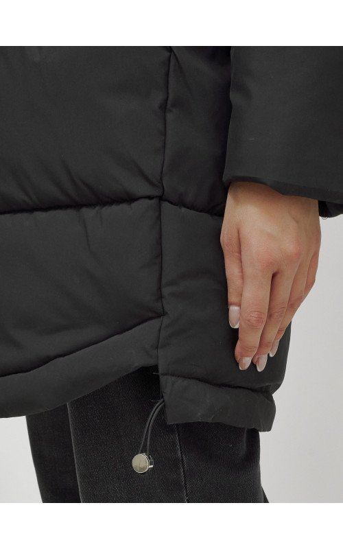 Женская зимняя куртка премиум-класса с мехом енота.