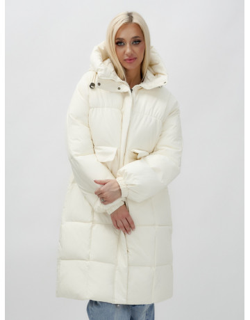 Женская куртка летучая мышь с капюшоном, утеплённая