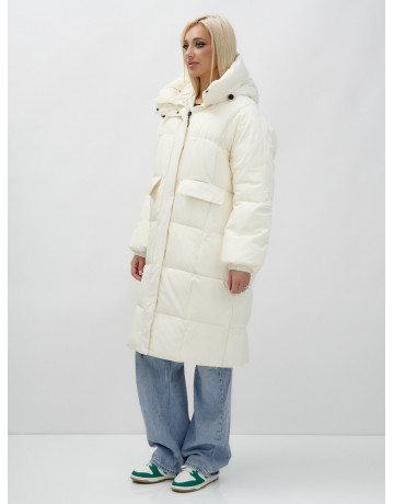 Женская куртка летучая мышь с капюшоном, утеплённая