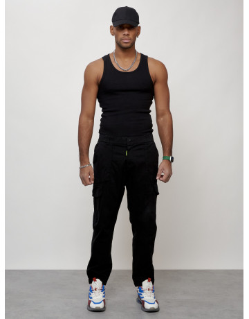 Мужские брюки карго зауженного кроя.