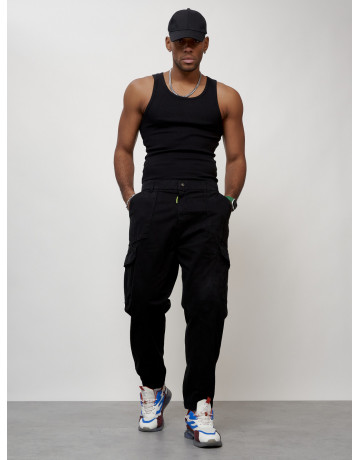 Мужские брюки карго зауженного кроя.