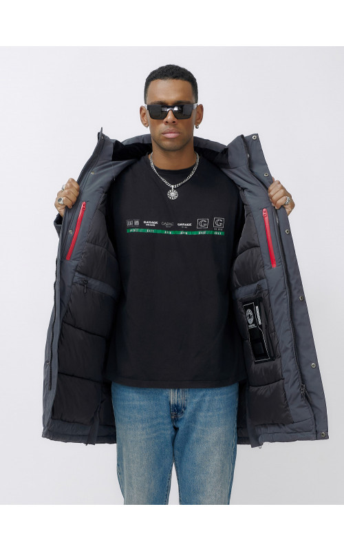 Мужская зимняя парка большого размера для холодной погоды