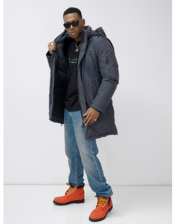 Мужская зимняя парка большого размера для холодной погоды