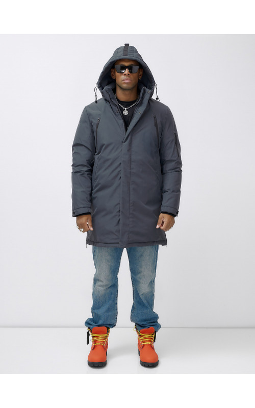 Мужская зимняя парка большого размера для холодной погоды