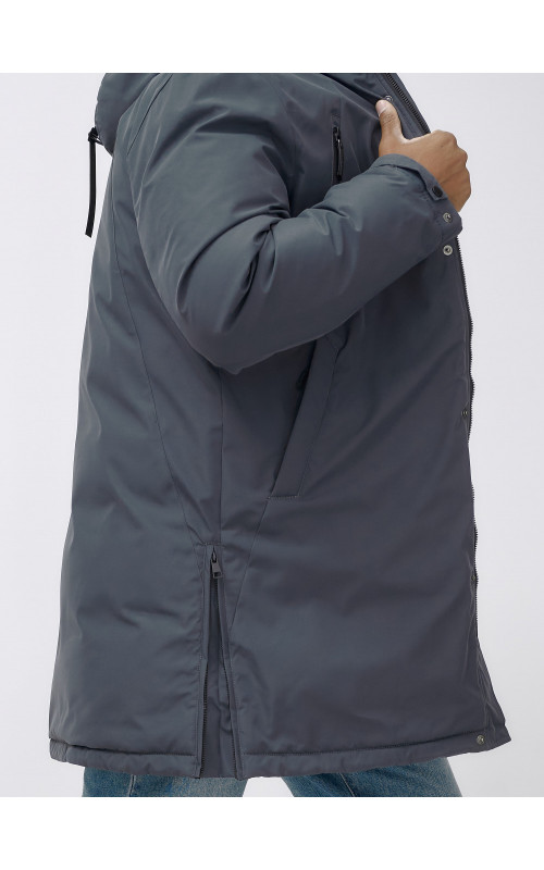 Мужская зимняя парка большого размера для холодной погоды