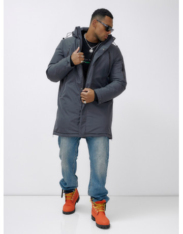 Мужская зимняя парка большого размера для холодной погоды