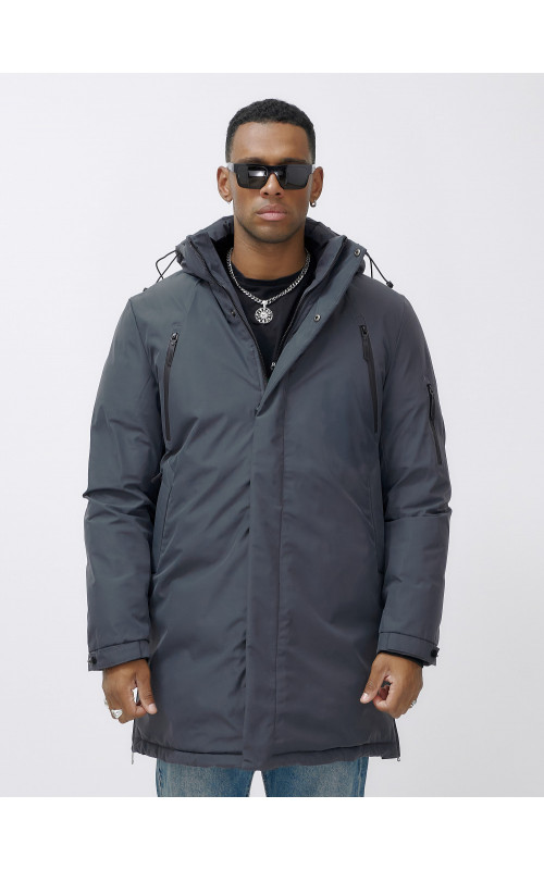 Мужская зимняя парка большого размера для холодной погоды