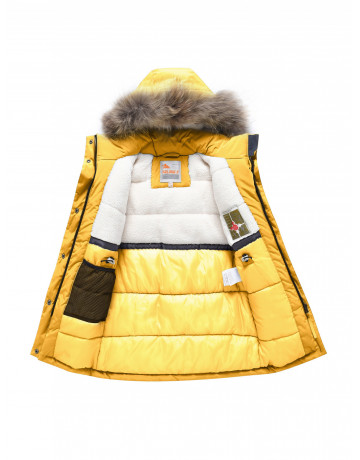 Зимняя детская куртка-парка для девочки.