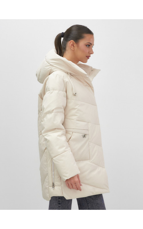 Утеплённая женская куртка с капюшоном для осени и зимы.