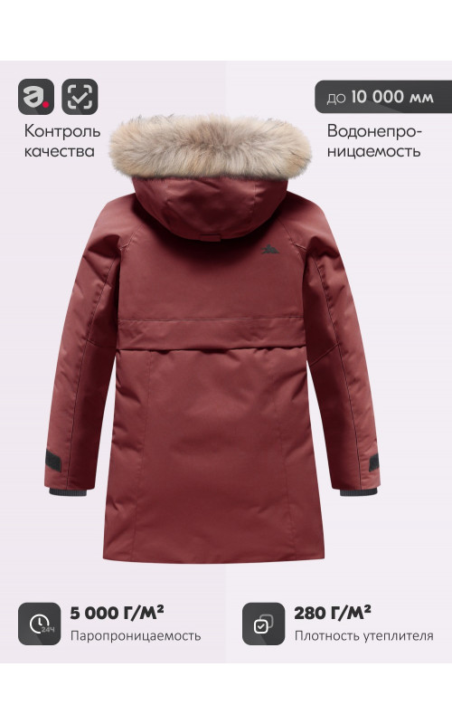 Зимняя парка для девочки-подростка, стильная и практичная.