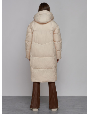 Длинный женский пуховик для зимы