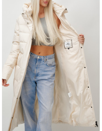 Длинный зимний пуховик для молодёжи