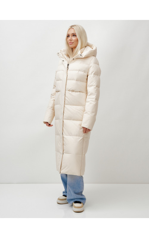 Длинный зимний пуховик для молодёжи