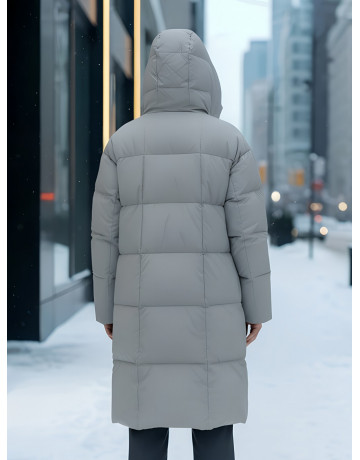 Длинный зимний пуховик для женщин