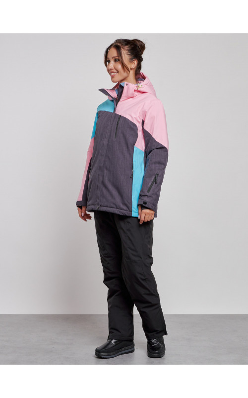 Женский горнолыжный костюм большого размера для зимних видов спорта.